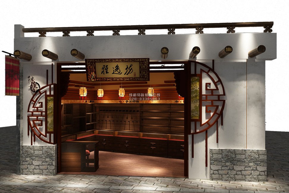 成都古玩店鋪門頭怎樣裝修設(shè)計才好？